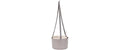 Bewässerungshängeampel Berberis 26 cm drei Bänder  Farbe taupe + elfenbein