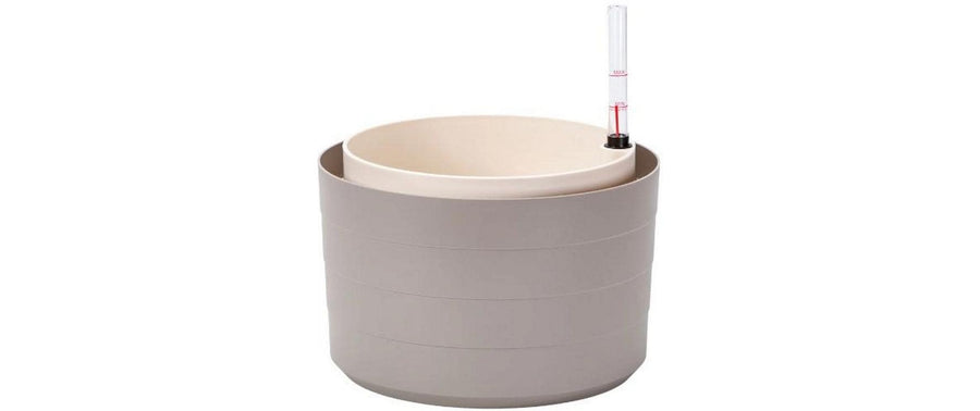 Berberis Pflanzkübel Kunststoff mit Bewässerungssystem Taupe 30 cm Garten & Outdoor > Pflanzen > Pflanzengefäße Plastia