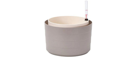 Plastia Bewässerungstopf Berberis 30 cm ohne Vorhang Taupe