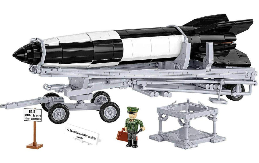 COBI Bausteinmodell V2 Rakete mit Meillerwagen 1:35