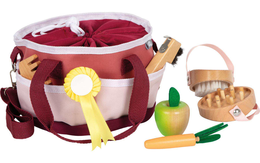 small foot Pferdepflegeset mit Tasche Rot