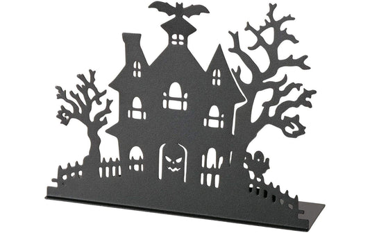 Boltze Teelichthalter Hollie 25 x 8 x 20 cm, Schwarz