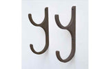 Woody Fashion Fitnessmatten-Wandhalterung Schwarz