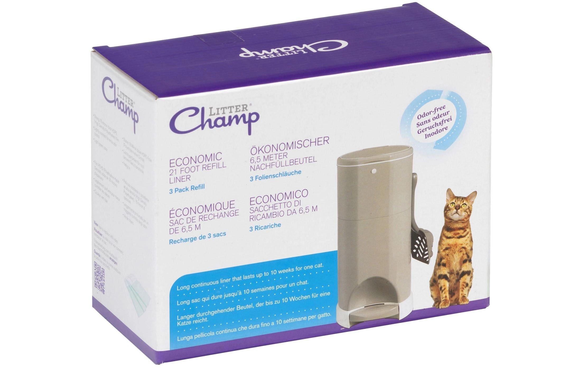 Litter Champ Nachfüllbeutel 3er Pack Beutelrolle 100% biologisch abbaubar