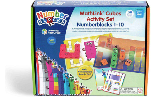 Learning Resources MathLink-Steckwürfel Numberblocks – Aktivitätsset 1-10