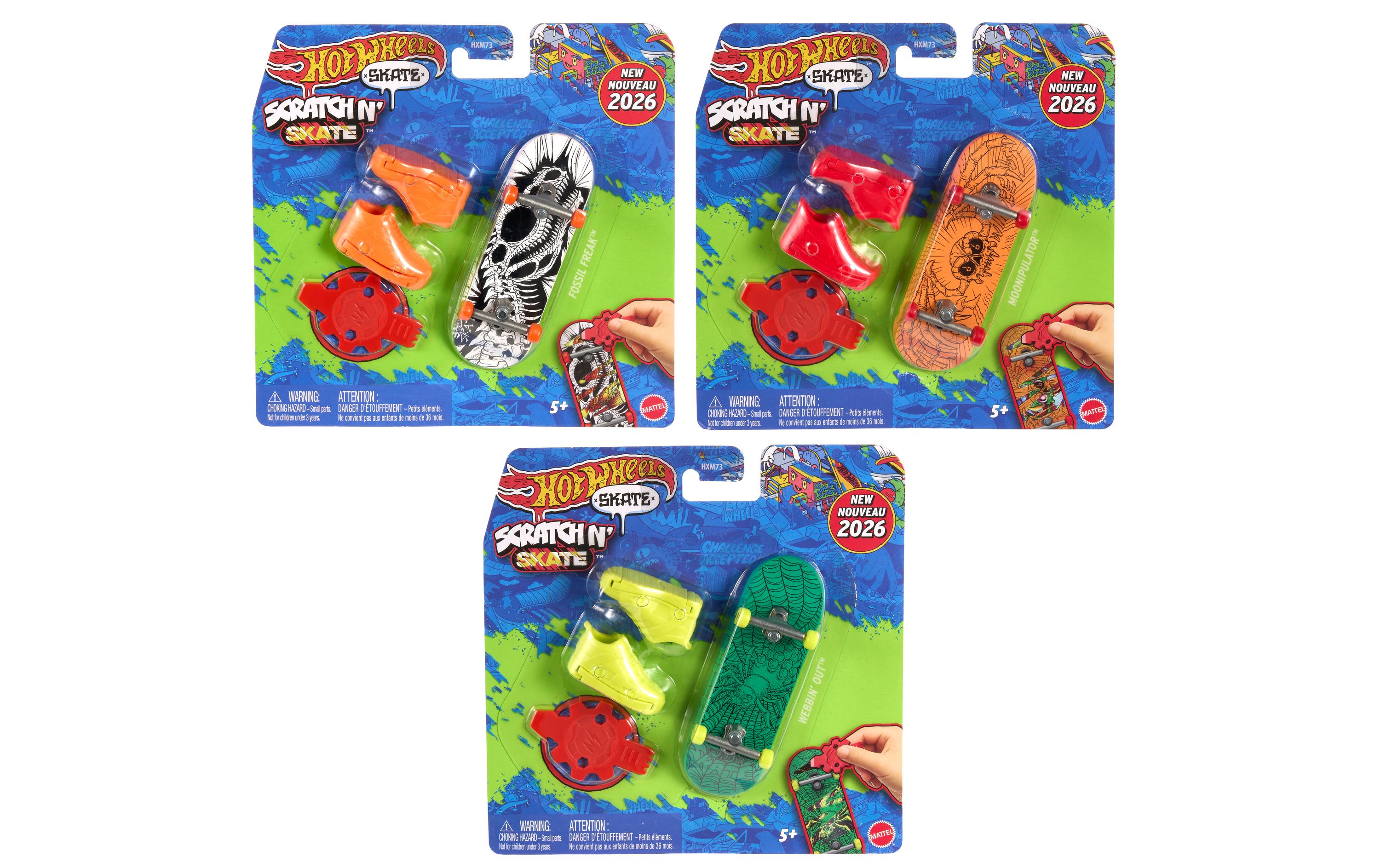 Hot Wheels Fingerboard Skate Scratch N' Skate Assortiert