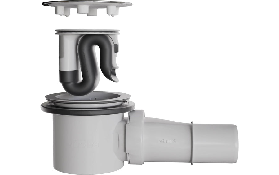 Visolva Reinigungsfreier Siphon mit Chrom Deckel