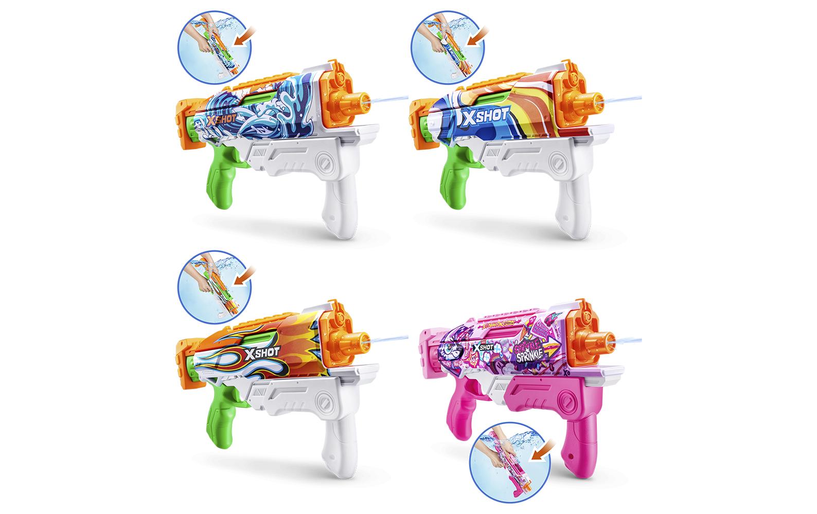 X-Shot Wasserpistole Fast-Fill Skins Hyperload Series 1, assortiert
