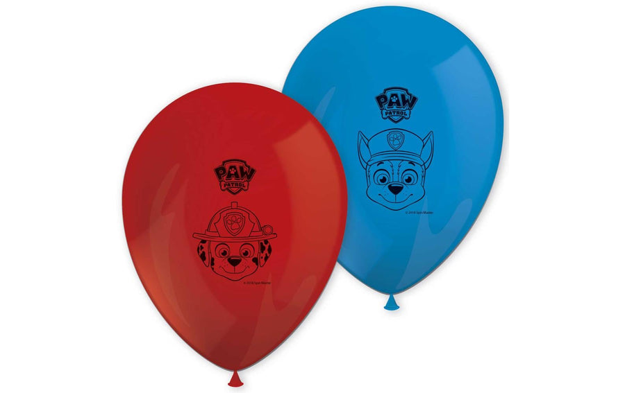 We fiesta Party Luftballon Paw Patrol Blau/Rot, 8 Stück