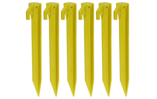 FTM Kunststoff-Hering 6 Stück, 23 cm, Gelb