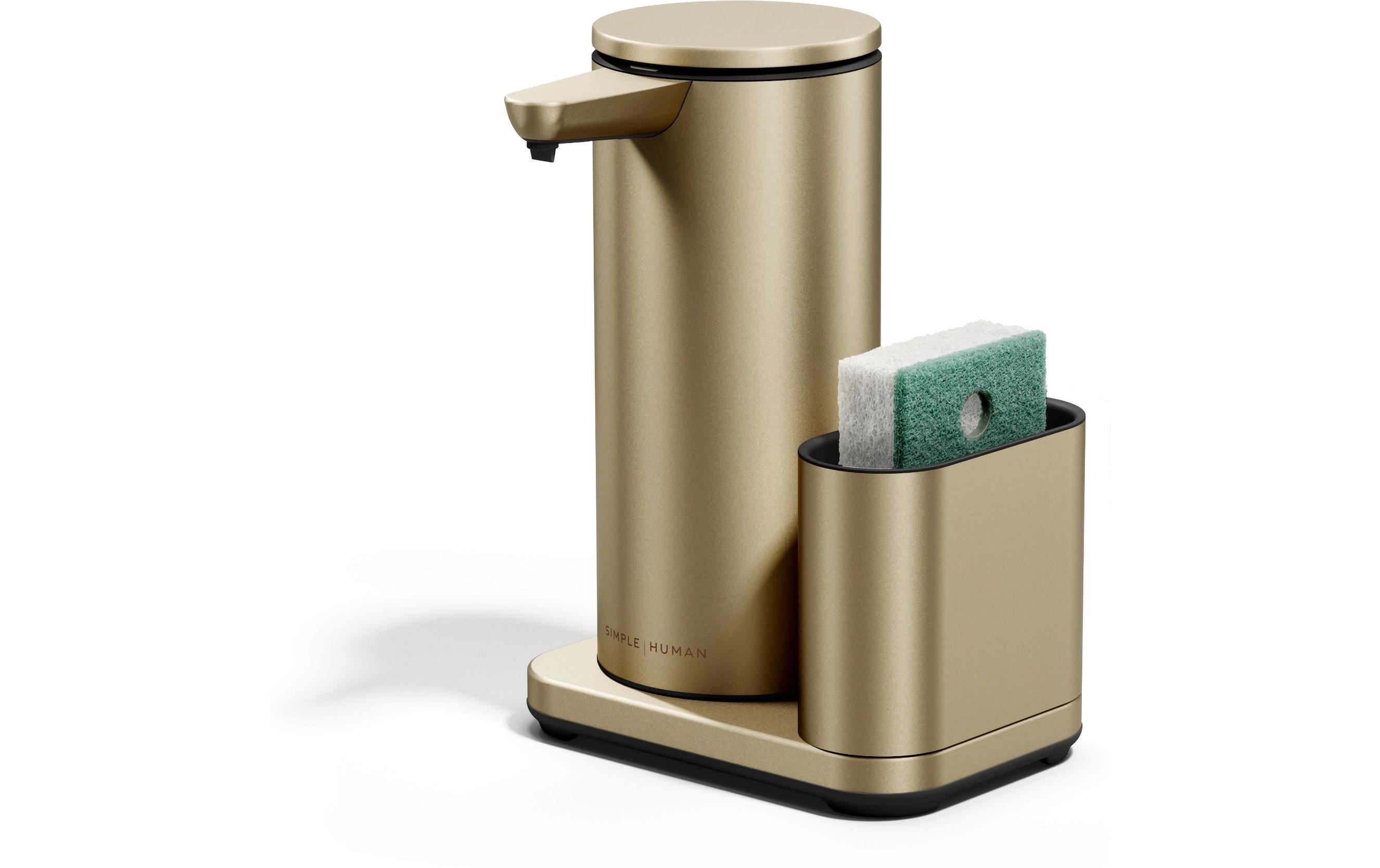 Simplehuman Sensorspender mit Caddy 414 ml, Gold