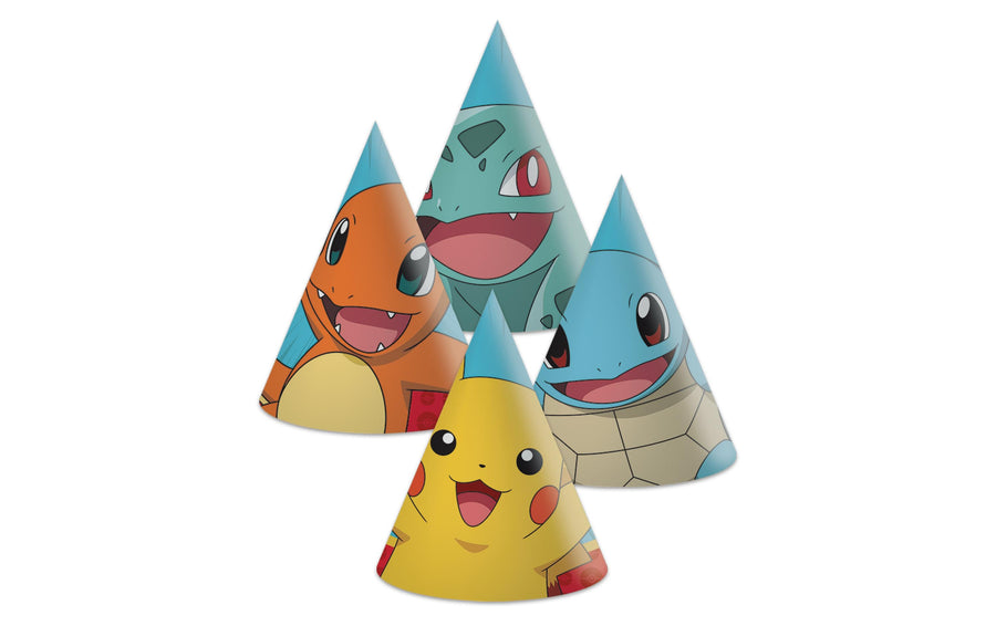 We fiesta Party Partyhüte Pokémon Mehrfarbig, 6 Stück