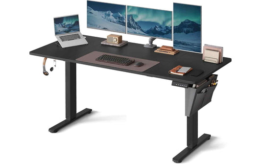 Songmics Bürotisch tintenschwarz