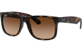 Ray-Ban Sonnenbrille Justin Rubber Light Havana