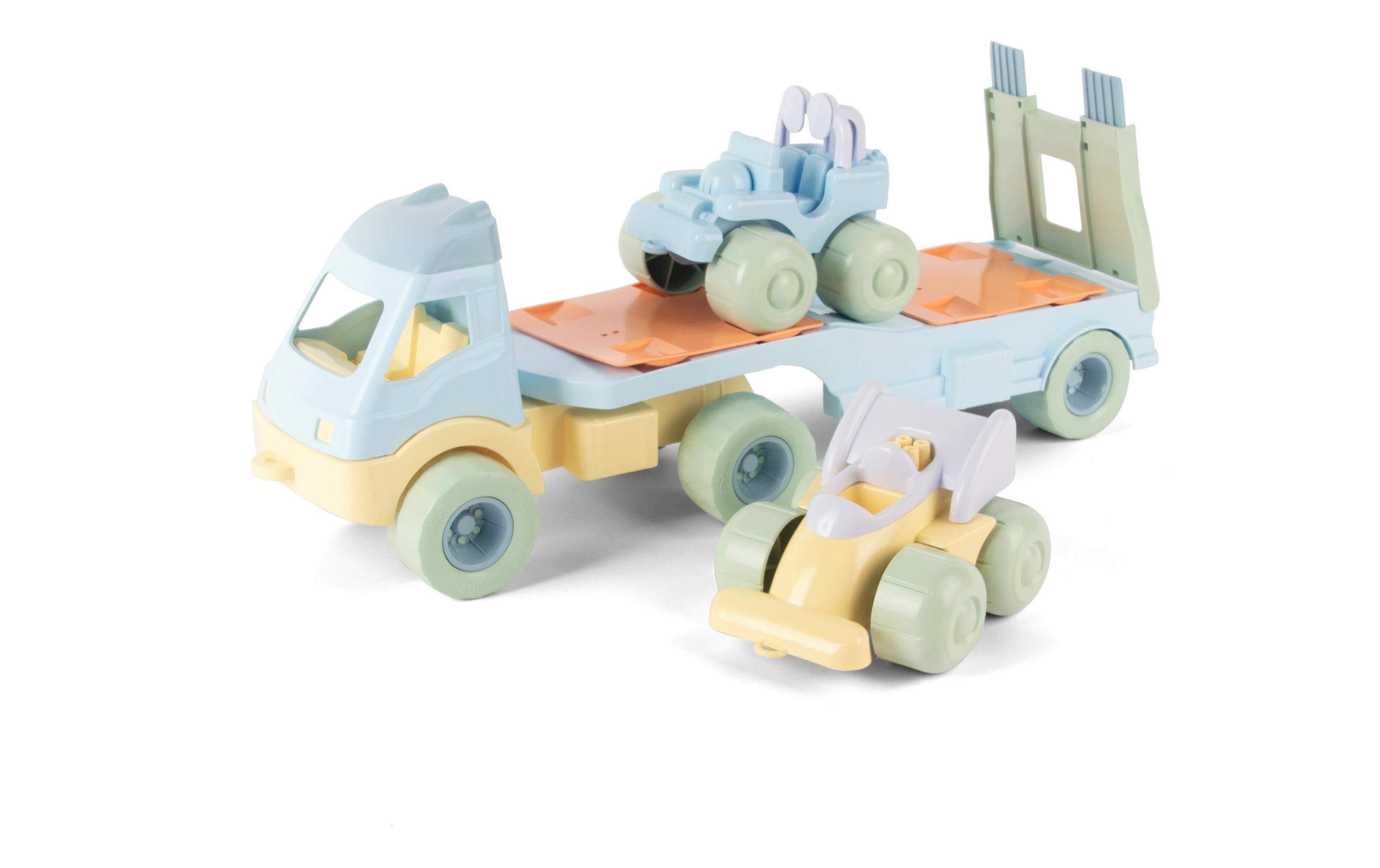 dantoy Pastell LKw- Kipper mit 2 Autos