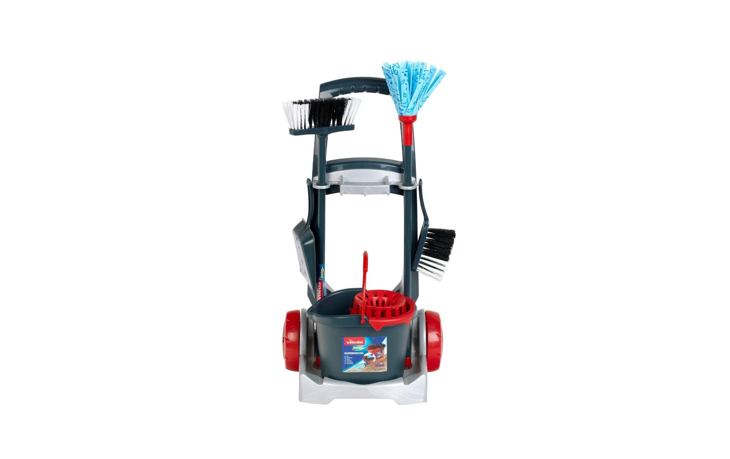 Klein-Toys Reinigungs-Spielzeug Vileda – Besenwagen 29 x 24 x 60 cm