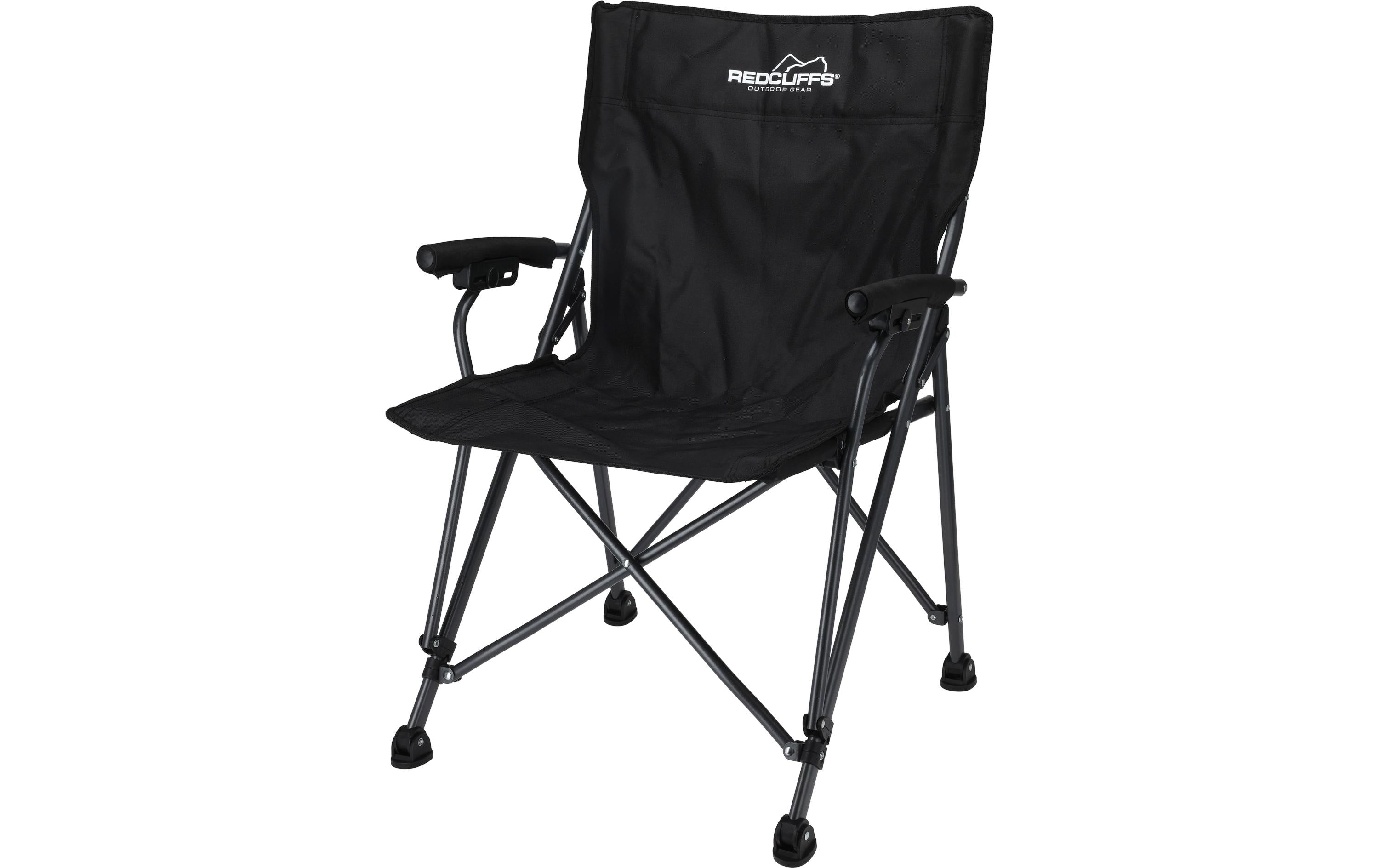 FTM Campingstuhl Schwarz – Robuster Klappstuhl aus Polyester, 2,5 kg, 120 kg Garten & Outdoor > Gartenmöbel > Gartenstühle FTM