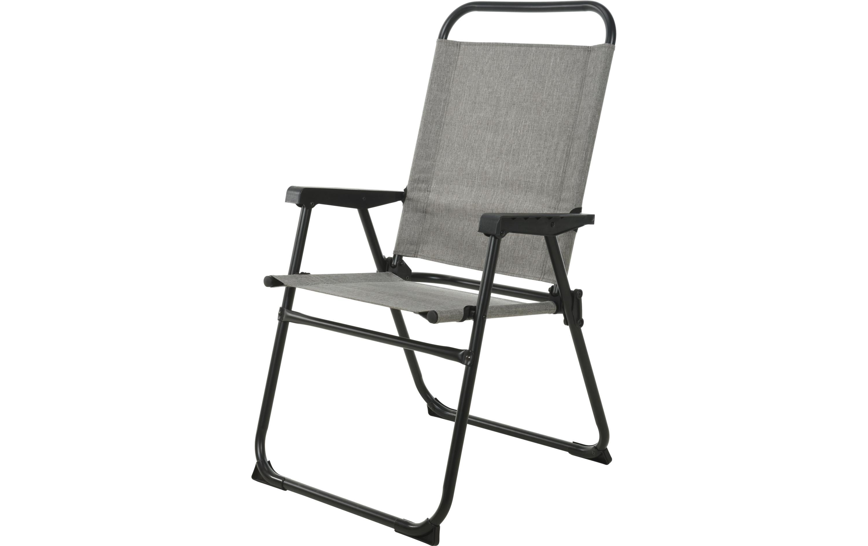 FTM Campingstuhl Grau - Aluminium und Polyester - Leichtgewicht Garten & Outdoor > Gartenmöbel > Gartenstühle FTM