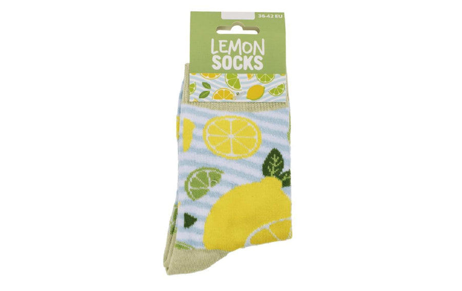 Trendcompany Socken Zitronen Limetten Grösse 36-42