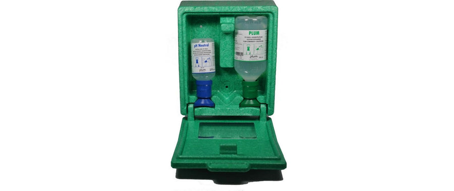 PLUM Augen-Notfallstation 200/500 ml in Wandbox 1 Set