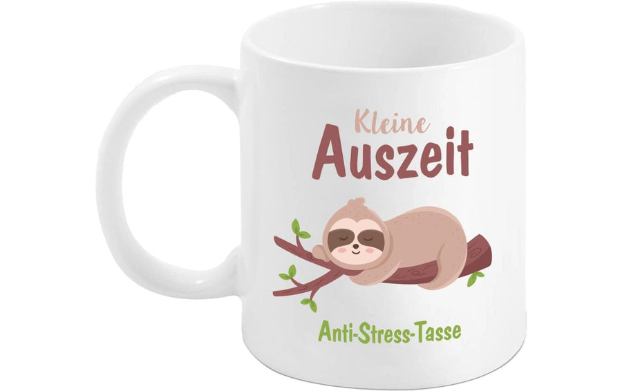 Trendcompany Tasse Auszeit Anti-Stress