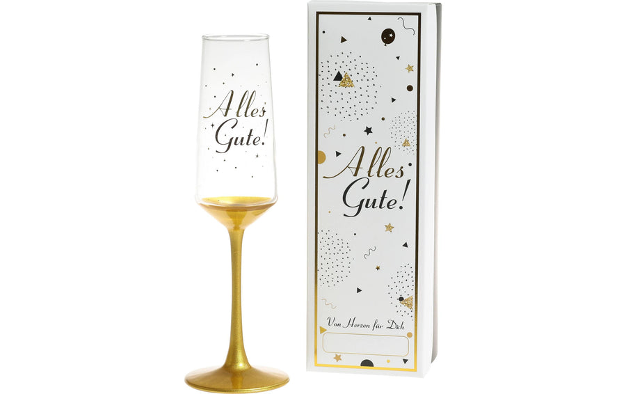 Trendcompany Sektglas Alles Gute