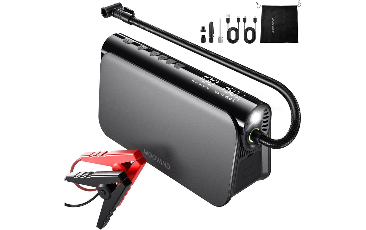 Woowind 3-in-1 Luftpumpe Bora Plus, 2-150 PSI, 65 W