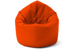 Lumaland Sitzsack 2 in 1 – Rund, Orange, 300 l