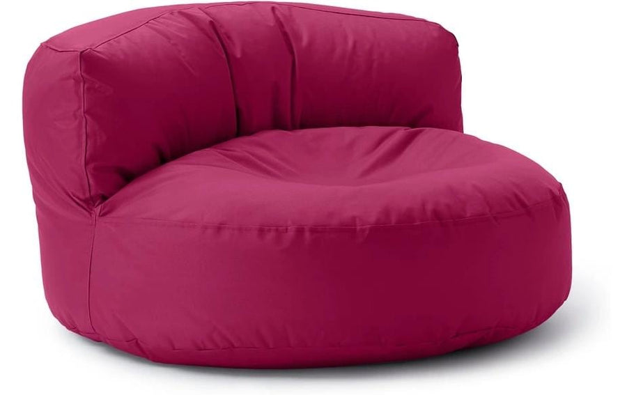 Lumaland Sitzsack-Sofa, Polyester (PES)/Textil, Weinrot