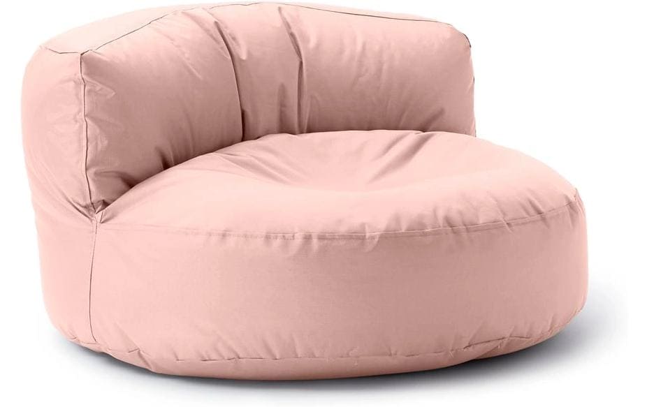 Lumaland Sitzsack-Sofa, Polyester (PES)/Textil, Hellrosa