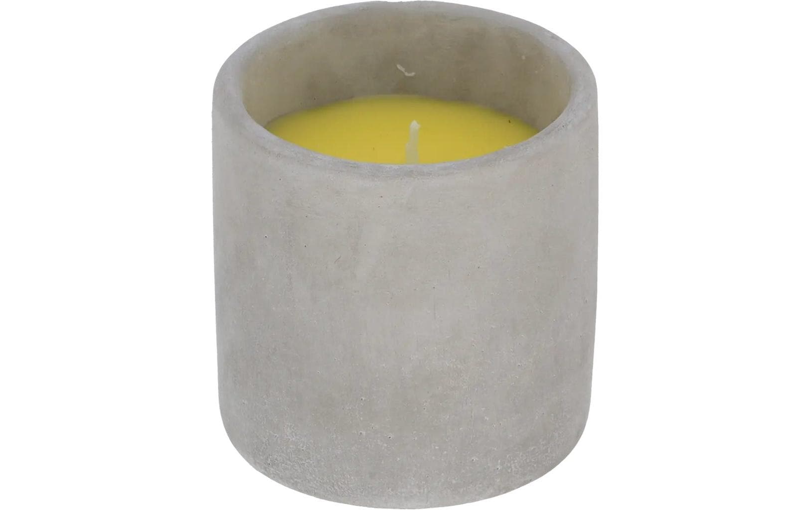 Esschert Citronella Kerze im ZementTopf L Gelb