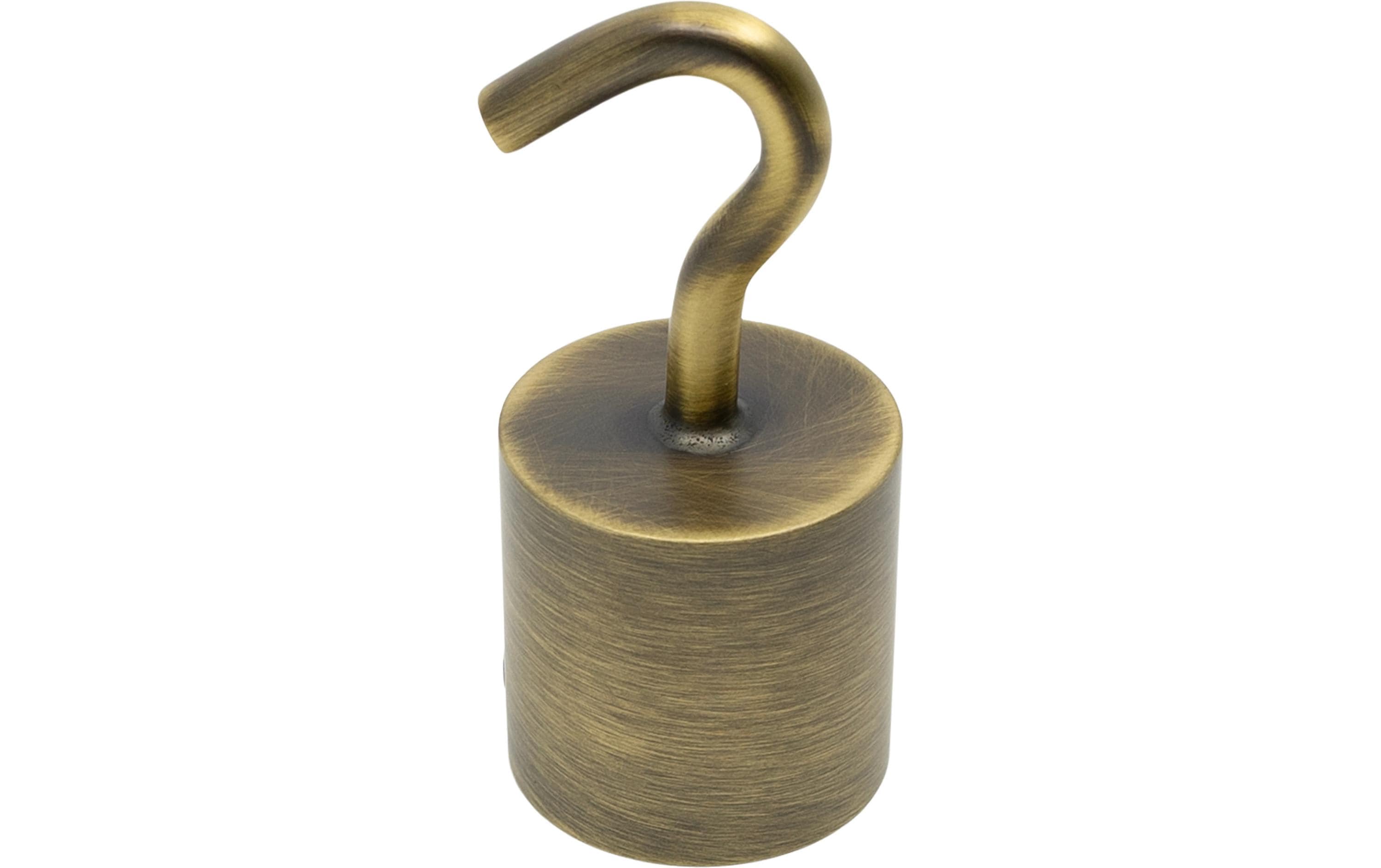 Meister Seilendkappe/Haken 30 mm bronziert