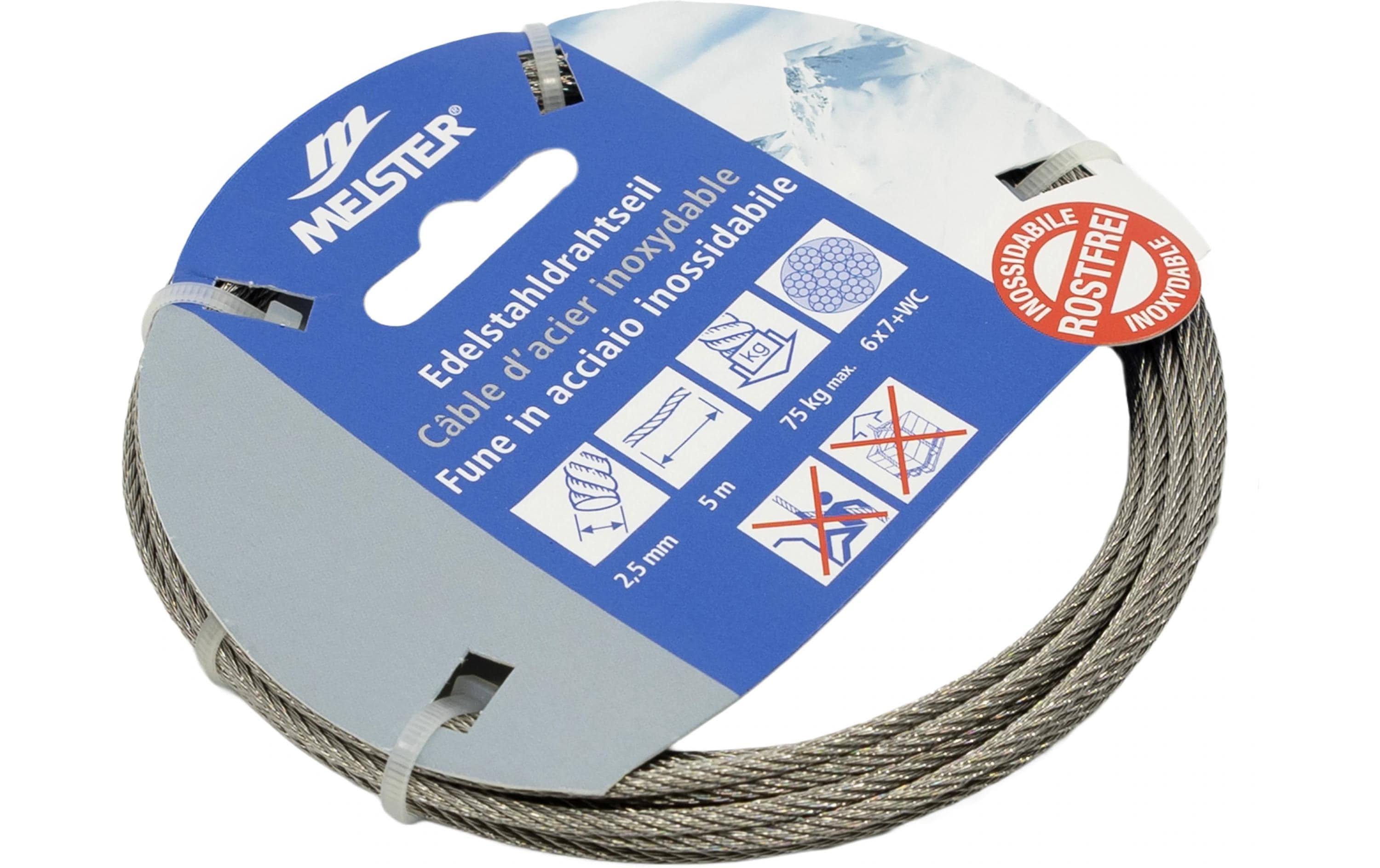 Meister Seil Edelstahldraht 2.5 mm / 5 m