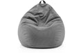 Sitzsack 185 l Comfort Polyester Grau Lumaland