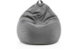 Lumaland Sitzsack Comfort – Grau, 185 l Polyester