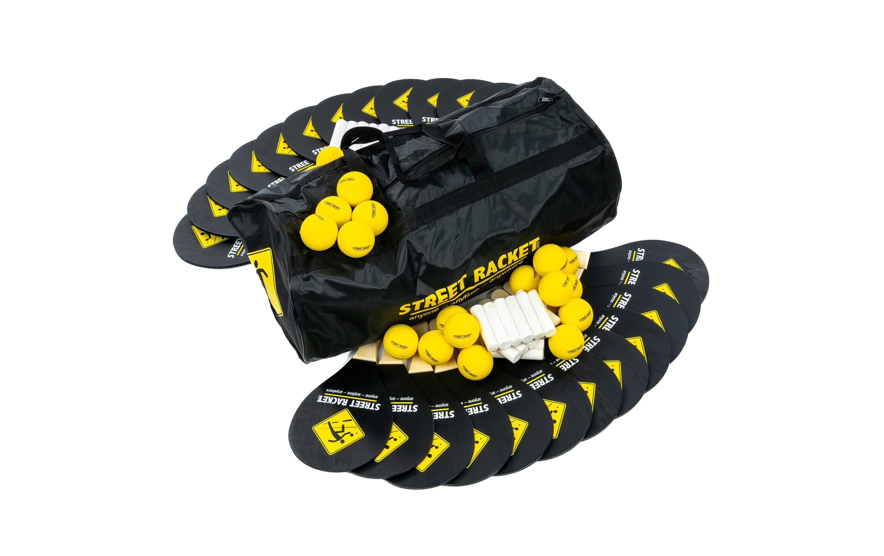 Schildkröt Funsports Street Racket Schulset Holzschläger Softbälle Strassenkreide