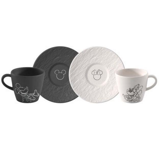 Villeroy & Boch Manufacture Rock Mickey Mouse Espresso, 4-teilig