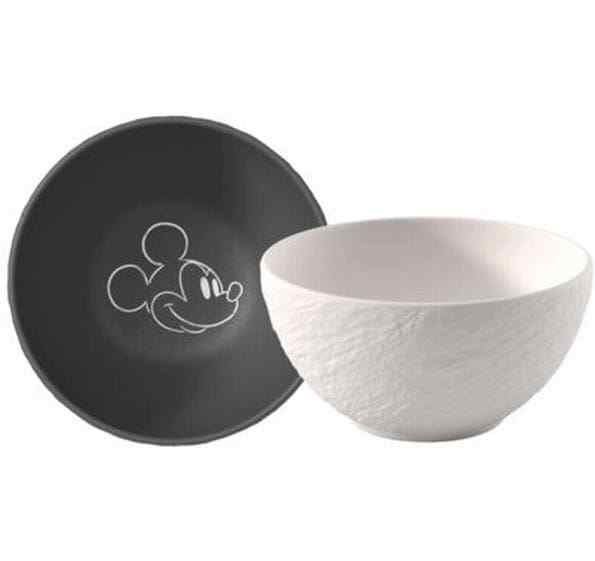 Villeroy & Boch Manufacture Rock – Mickey Mouse Müesslischale , 2-teilig
