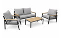 COCON Lounge Set 4-teilig aus Stahl und Polyester