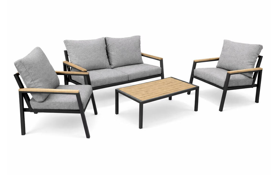 COCON Lounge Set 4-teilig aus Stahl und Polyester
