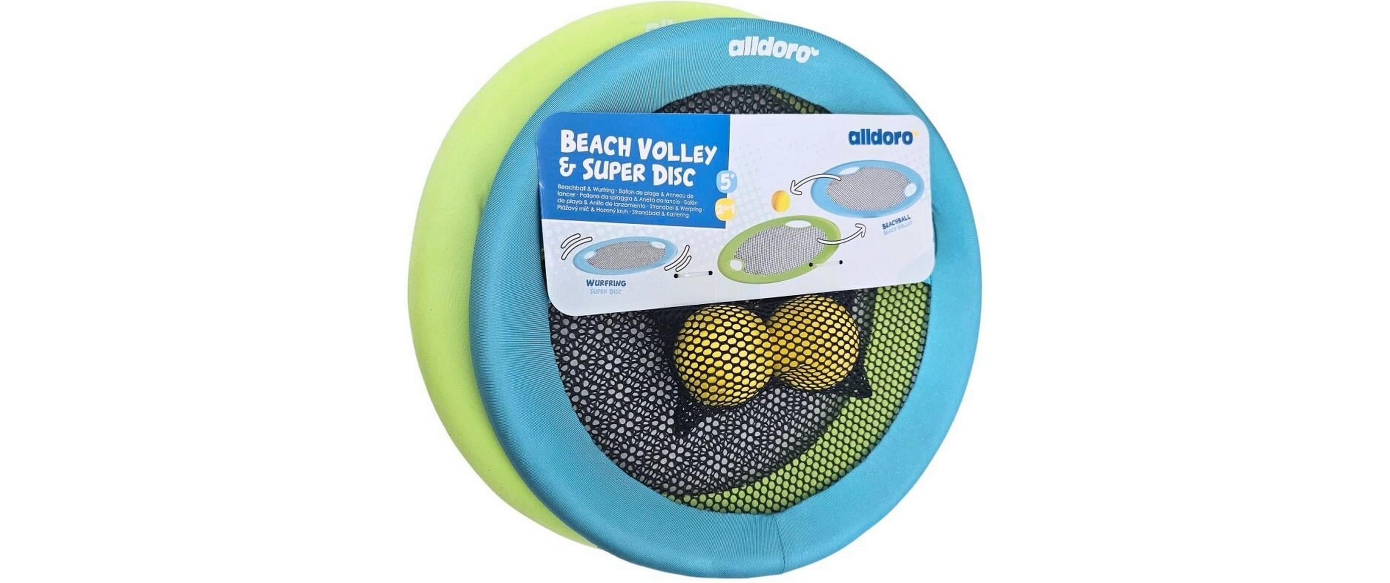 2 in 1 Beachball-Set & XL Wurfscheibe