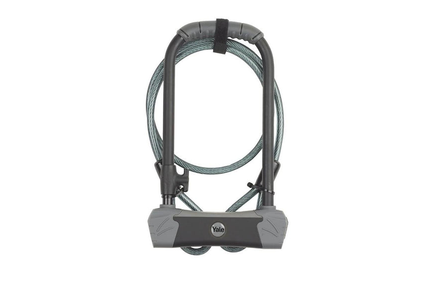 Yale Veloschloss YUL3C Bügelschloss mit Kabel, 120 cm