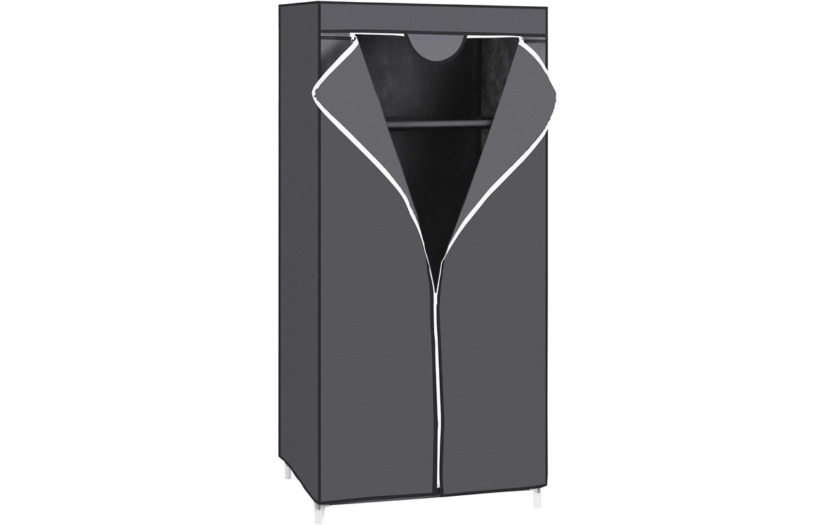 Stoffkleiderschrank mit Reissverschluss Grey von Songmics