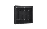 Songmics Stoffschrank 45 x 167 x 170 cm Schwarz