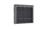 Songmics Stoffkleiderschrank 170 x 45 x 167 cm Grau