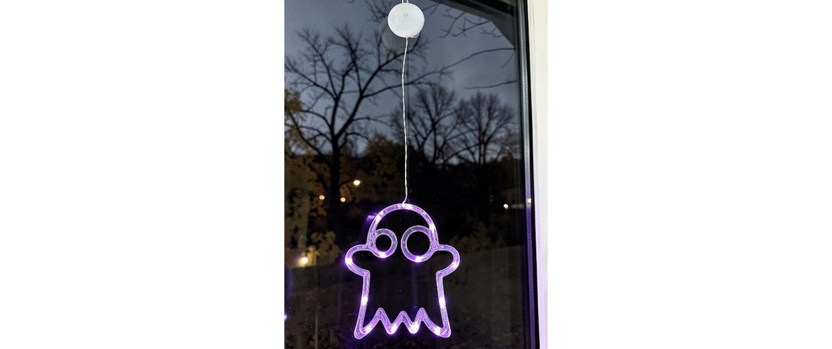 Dameco Aufhänger Gespenst 13 LEDs 18.5 x 20 cm