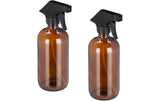 relaxdays Sprühflaschen 500 ml, Braun, 2 Stück