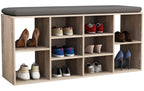 VCM Schuhbank Hinsol S Braun/Eiche
