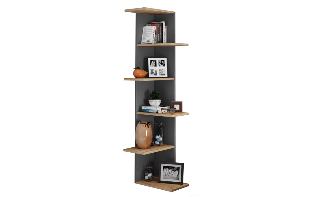 Wohnregal Balos XL 140 x 37 cm Weiss/Honig-Eiche von VCM