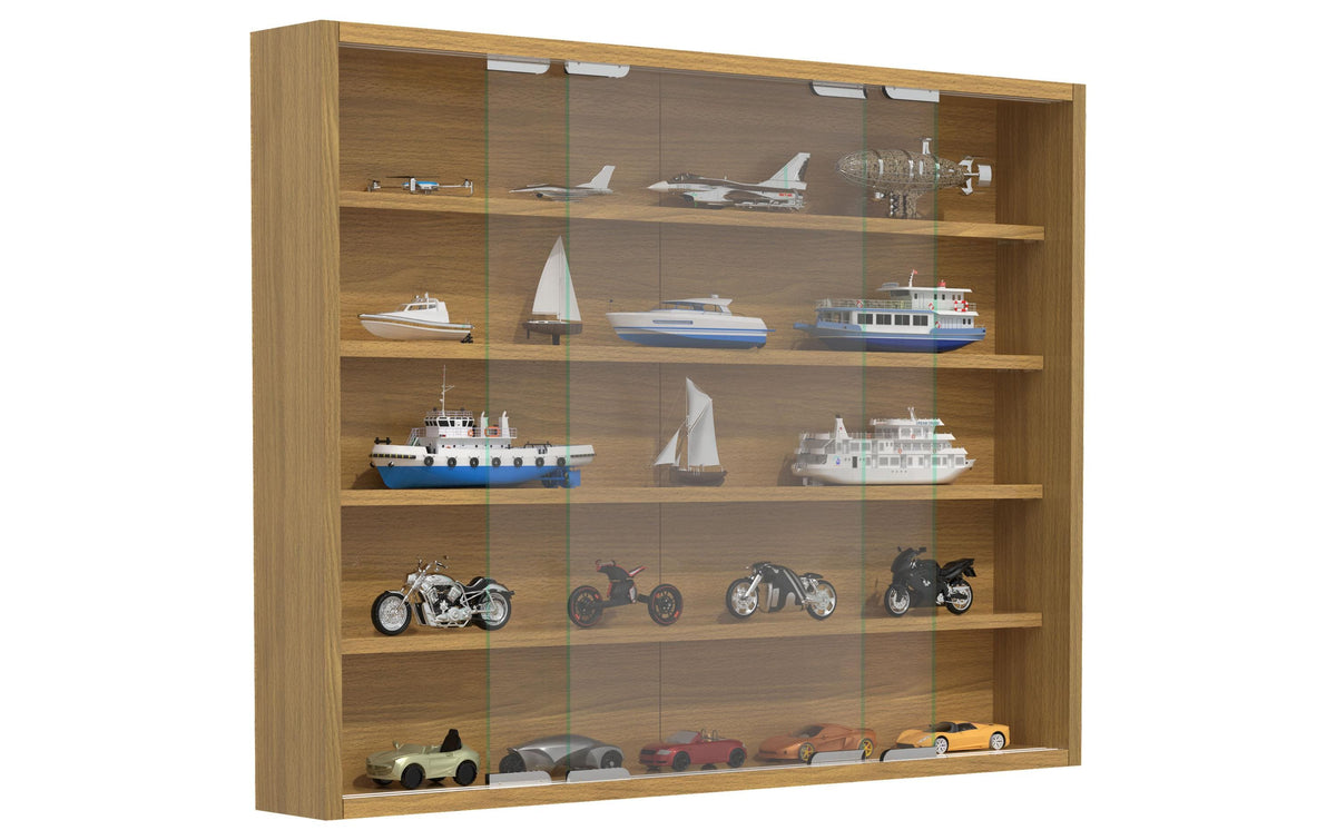 Kommoden VCM Vitrine Agisa L 77 x 60 cm Sonoma Eiche